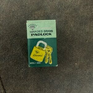Antique Warded Brass Padlock
